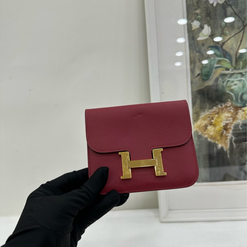 Hermes愛馬仕 Constance康康slim錢包 U刻 缺子袋-6
