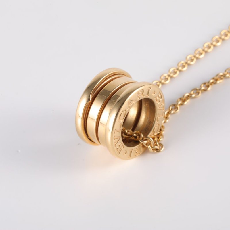 BVLGARI B.ZERO1彈簧項鏈三環扣18K黃金項鏈黃金項鍊-1