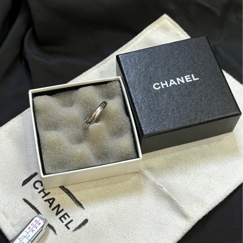 【閒置❤️】 Chanel 925銀窄版圓戒指-1