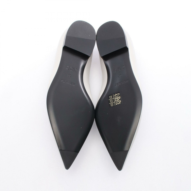 愛馬仕 Kelly 芭蕾平底鞋，皮革材質，灰色，淺灰色，二手，女款，36碼-3