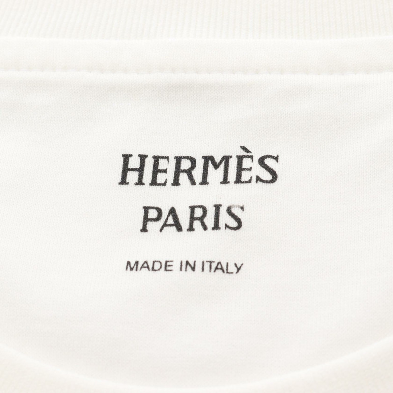 愛馬仕 Parfroy Remix T 卹，純棉，白色，二手，女款，38 碼-2