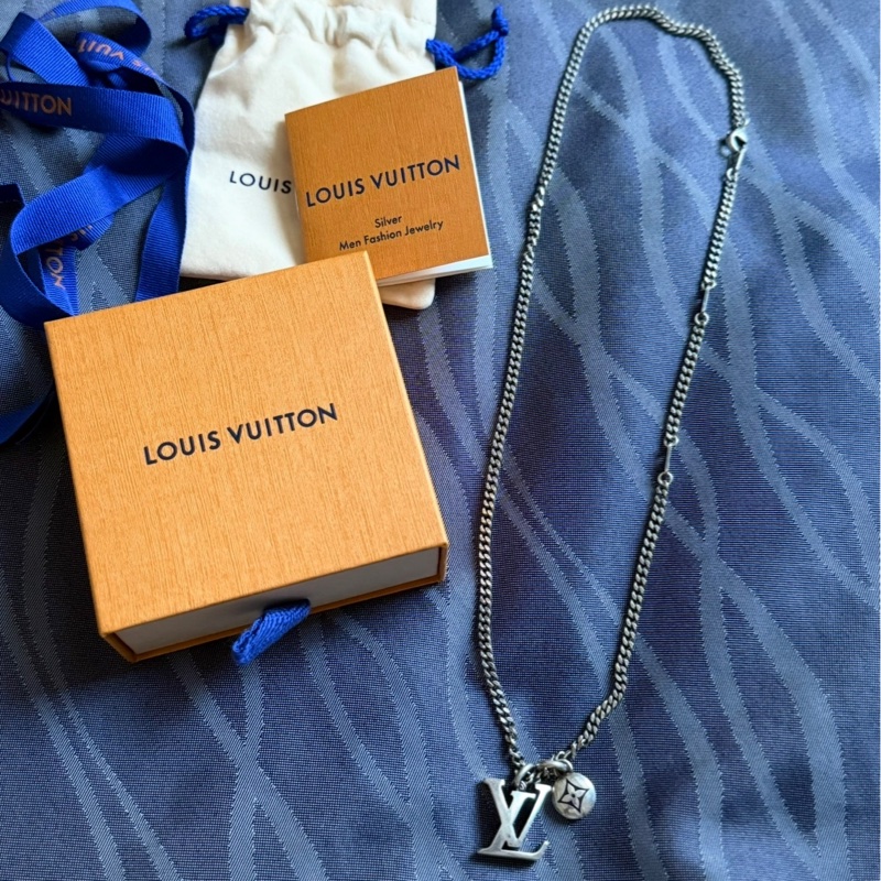 LV Nigo x Pharrell 925純銀 男裝頸鍊-2