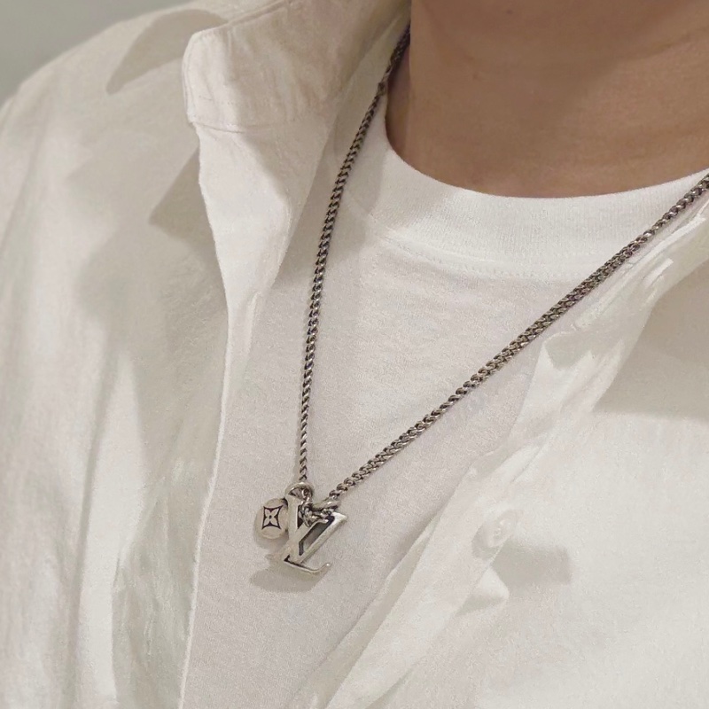 LV Nigo x Pharrell 925純銀 男裝頸鍊-6