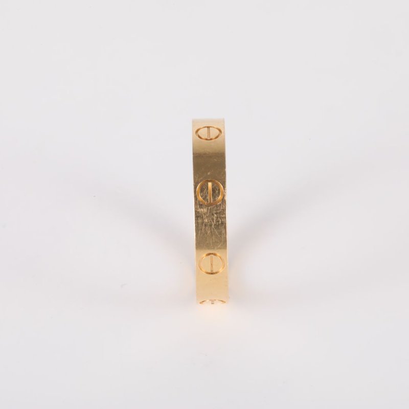 Cartier LOVE18K金窄版戒指18K黃金58黃金戒指-1