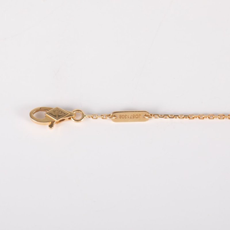 Van Cleef & Arpels 18K黃金鑽石黃金Frivole花朵手鏈迷你單鑽18K/手鍊／手環-4