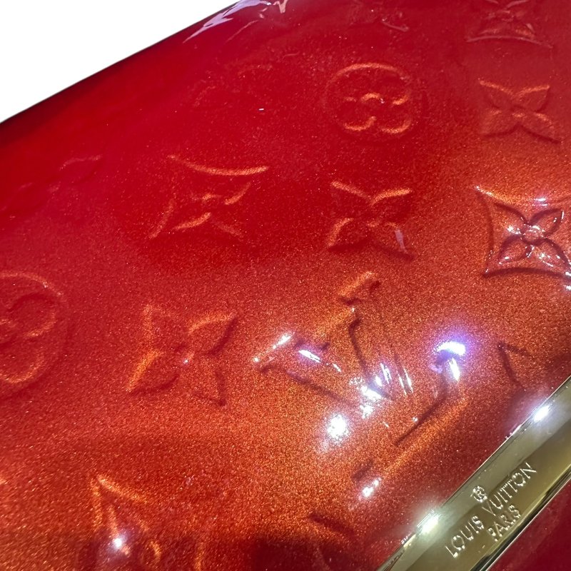 【美收精品】LV 紅色矽膠皮肩背包 4-406-6