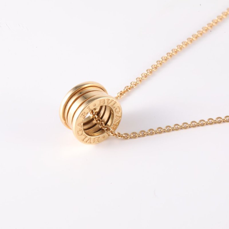 BVLGARI B.ZERO1彈簧項鏈三環扣18K黃金項鏈黃金項鍊-1