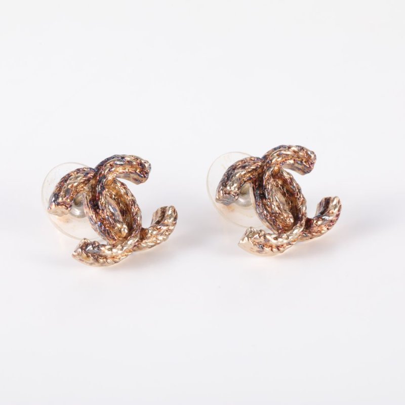 CHANEL 合金11P經典雙C耳環耳環-1