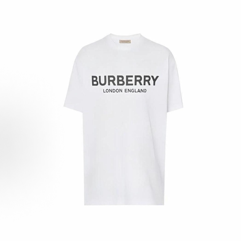 Burberry博柏利 Logo印花棉質短袖T恤 男女同款 白色-2