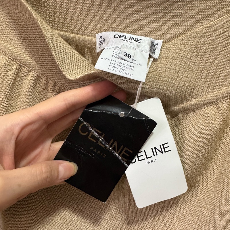 Celine 針織半截裙 38大約S碼 四季可穿 意大利製-5