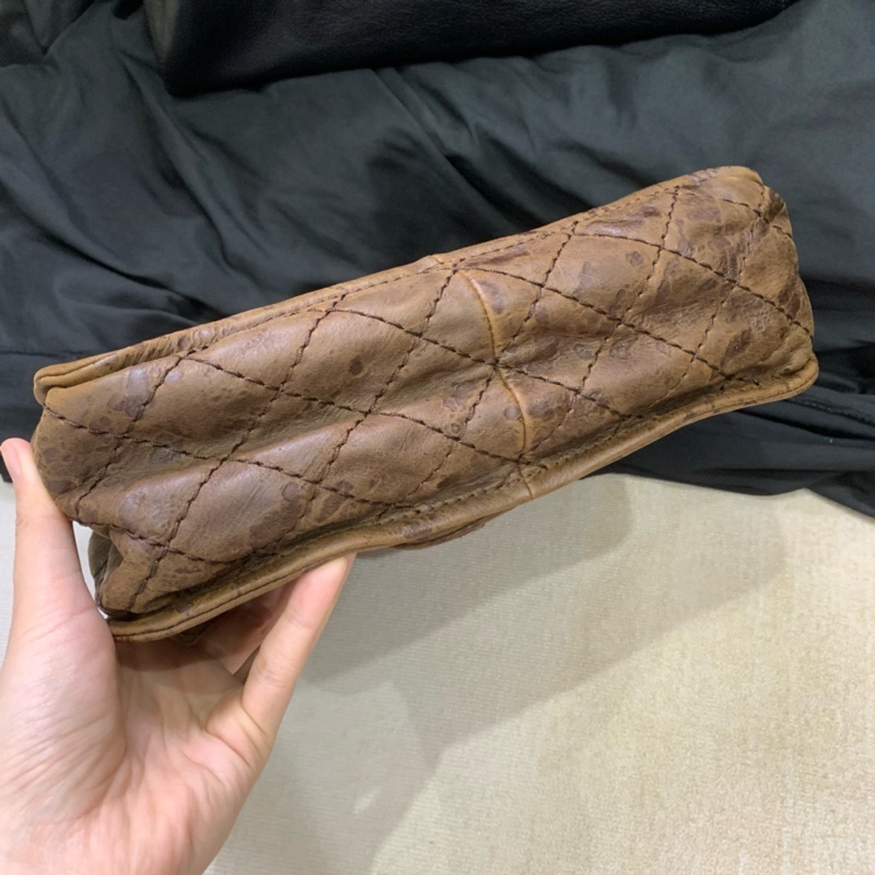 【近新閒置❤️】 Chanel 牛皮編織做舊流浪包手提包 單肩包-3