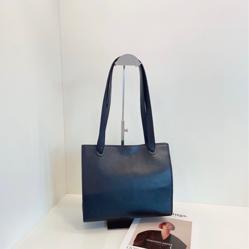 Chanel 香奈兒 so black 全黑荔枝牛皮單肩包-1