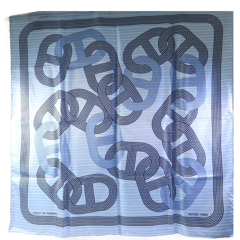 HERMES 絲質Scarf 90X90絲巾-0