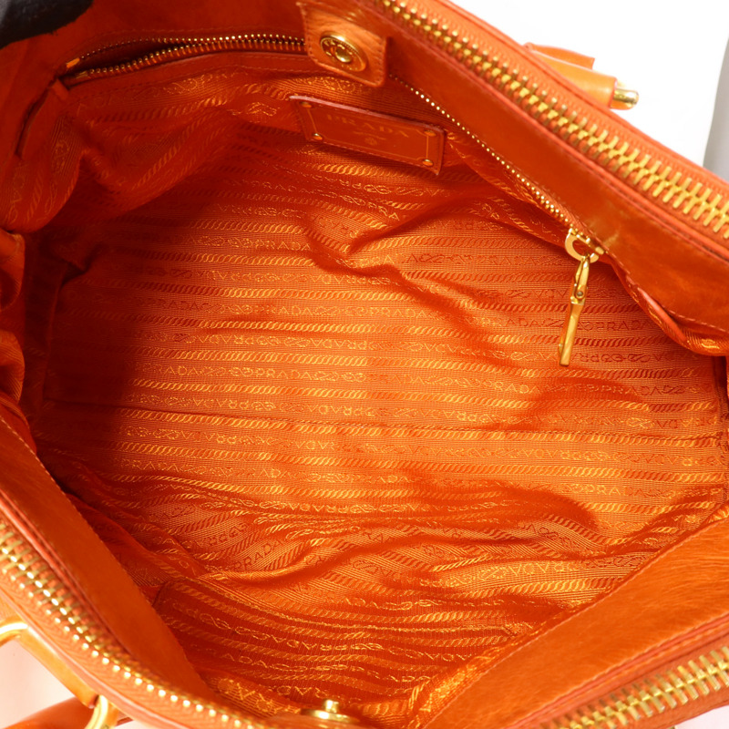 PRADA 牛皮皮革2 Way Shoulder Bag金扣手挽肩背兩用袋-5