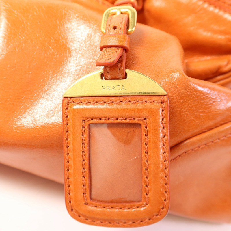 PRADA 牛皮皮革2 Way Shoulder Bag金扣手挽肩背兩用袋-12