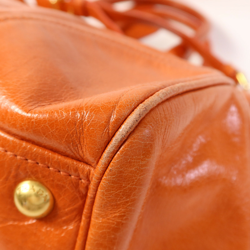 PRADA 牛皮皮革2 Way Shoulder Bag金扣手挽肩背兩用袋-15