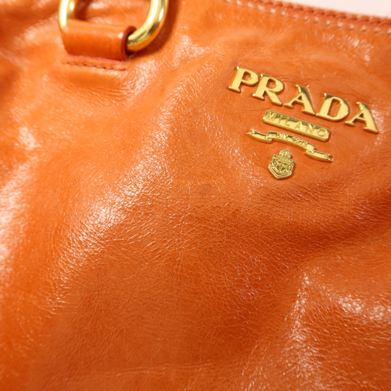 PRADA 牛皮皮革2 Way Shoulder Bag金扣手挽肩背兩用袋-18
