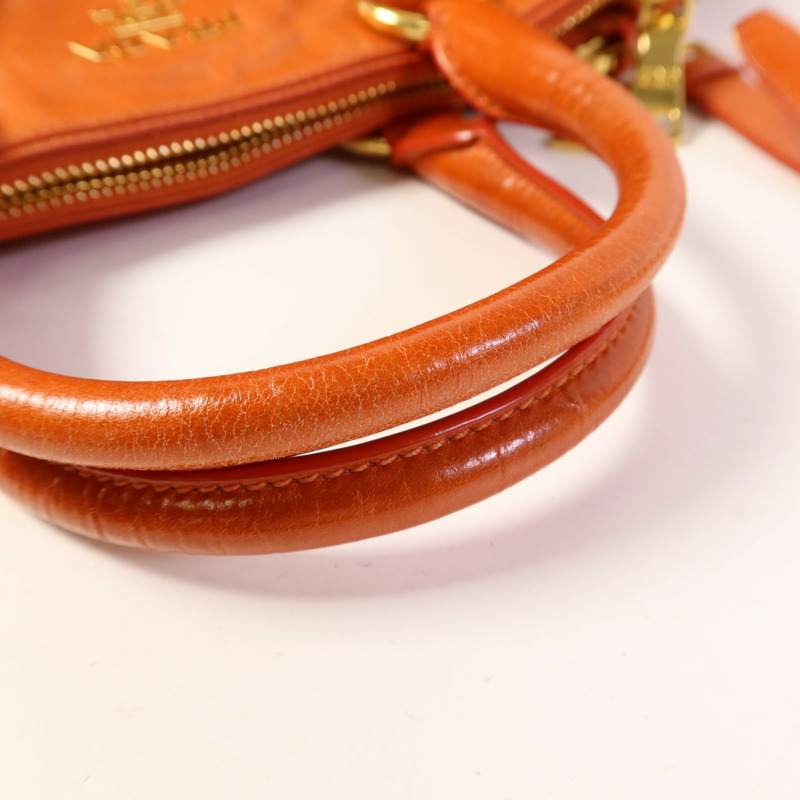 PRADA 牛皮皮革2 Way Shoulder Bag金扣手挽肩背兩用袋-19