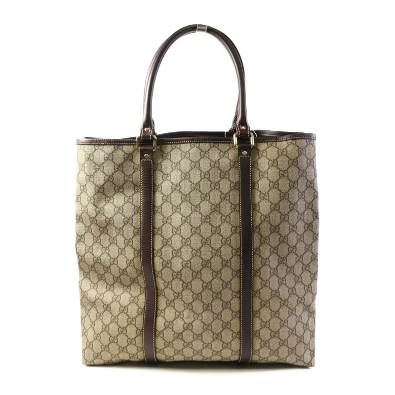 GUCCI 塗層帆布Tote Bag金扣手挽袋-1
