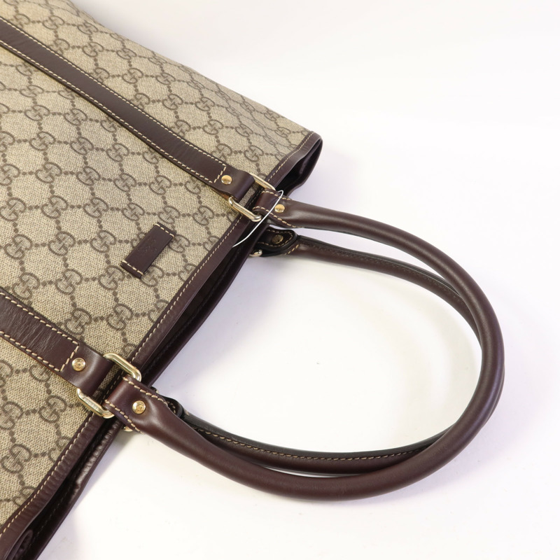 GUCCI 塗層帆布Tote Bag金扣手挽袋-4