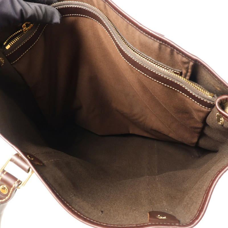 GUCCI 塗層帆布Tote Bag金扣手挽袋-5