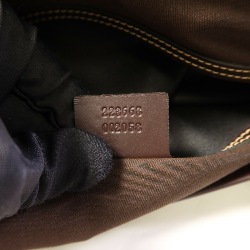 GUCCI 塗層帆布Tote Bag金扣手挽袋-8
