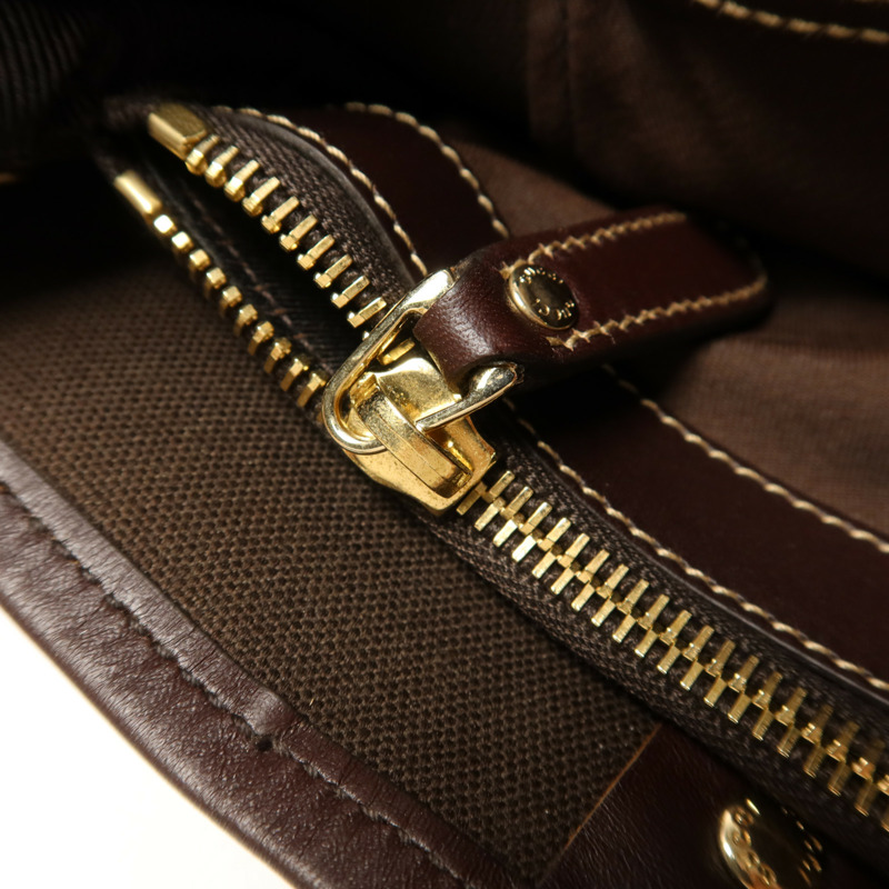 GUCCI 塗層帆布Tote Bag金扣手挽袋-9
