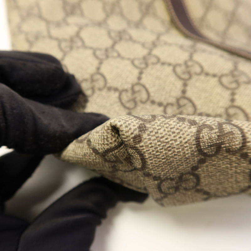 GUCCI 塗層帆布Tote Bag金扣手挽袋-15