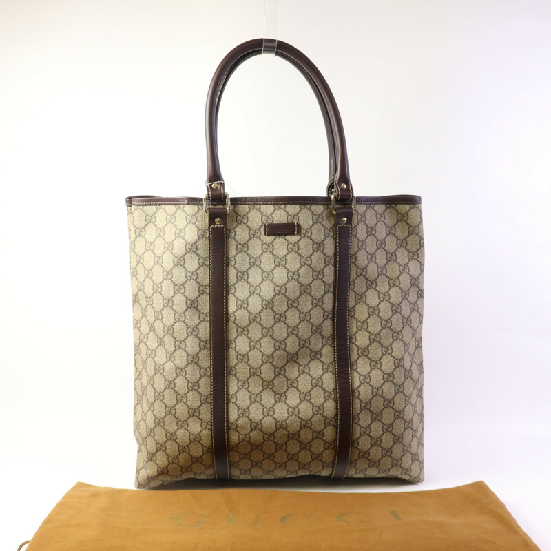GUCCI 塗層帆布Tote Bag金扣手挽袋-16