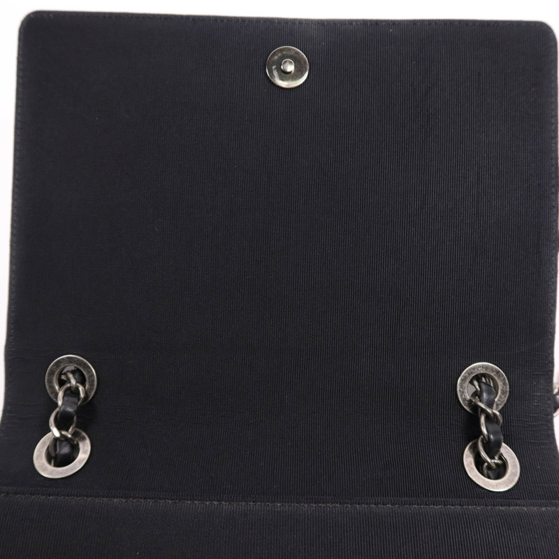 CHANEL 羊皮皮革Shoulder Bag銀扣鏈帶肩背袋-14