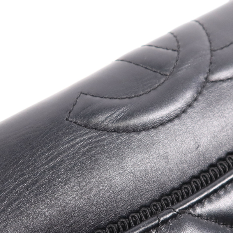 CHANEL 羊皮皮革Shoulder Bag銀扣鏈帶肩背袋-18