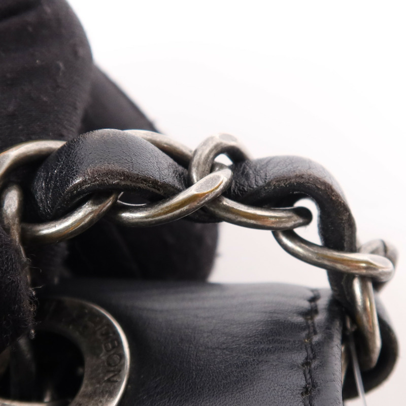 CHANEL 羊皮皮革Shoulder Bag銀扣鏈帶肩背袋-19