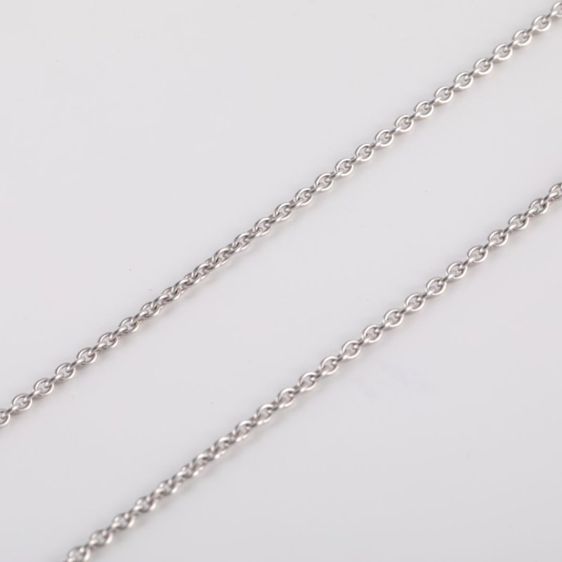 HERMES AmulettesKelly項鏈滿鑽18k白金18K白金/鑽石項鏈白金項鍊-3