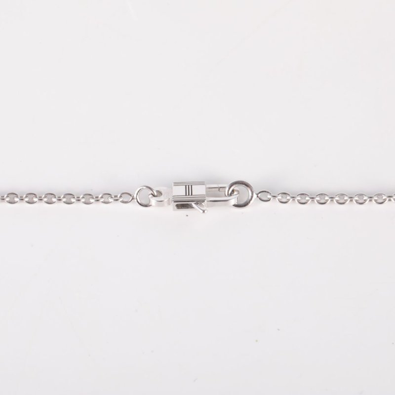 HERMES AmulettesKelly項鏈滿鑽18k白金18K白金/鑽石項鏈白金項鍊-4