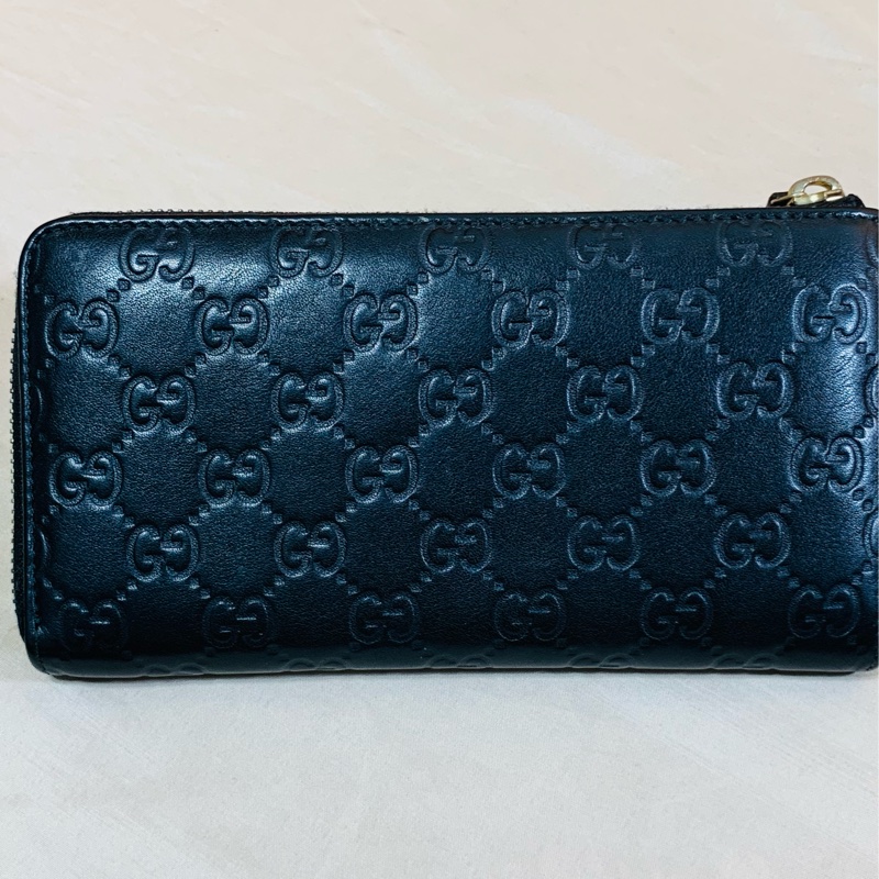 ✨經典實用 Gucci 古馳 黑老花拉鏈8卡長夾-2