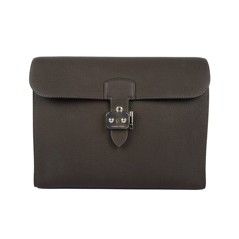 Hermes Sac A Depeches 29 Togo Messenger Bag Ebene H082688CK46-0