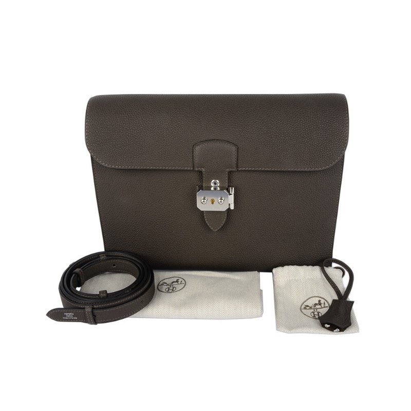 Hermes Sac A Depeches 29 Togo Messenger Bag Ebene H082688CK46-5