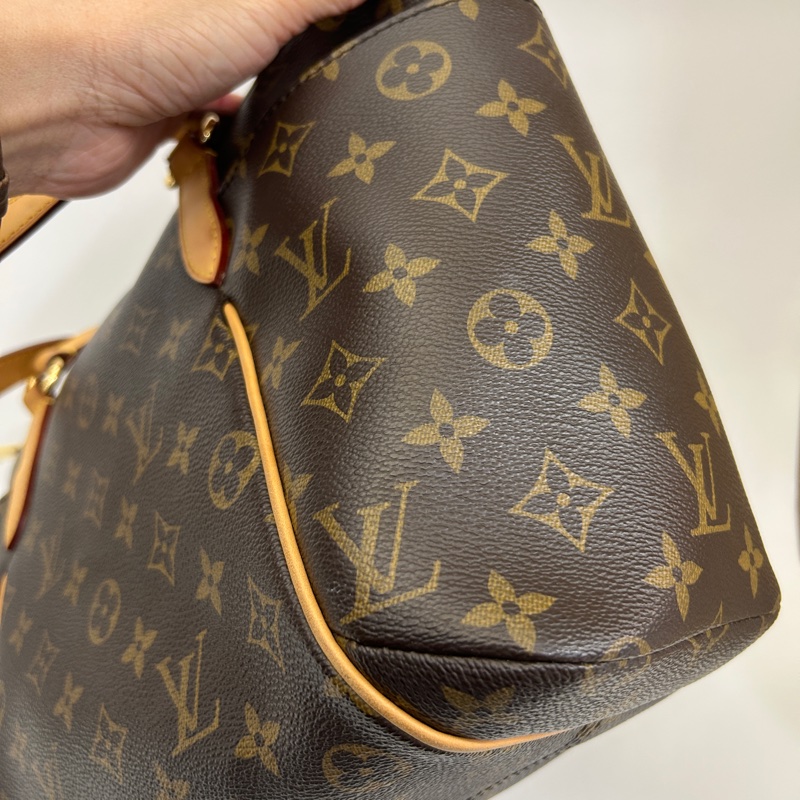 Lv 原花Totally PM一字肩背包-8