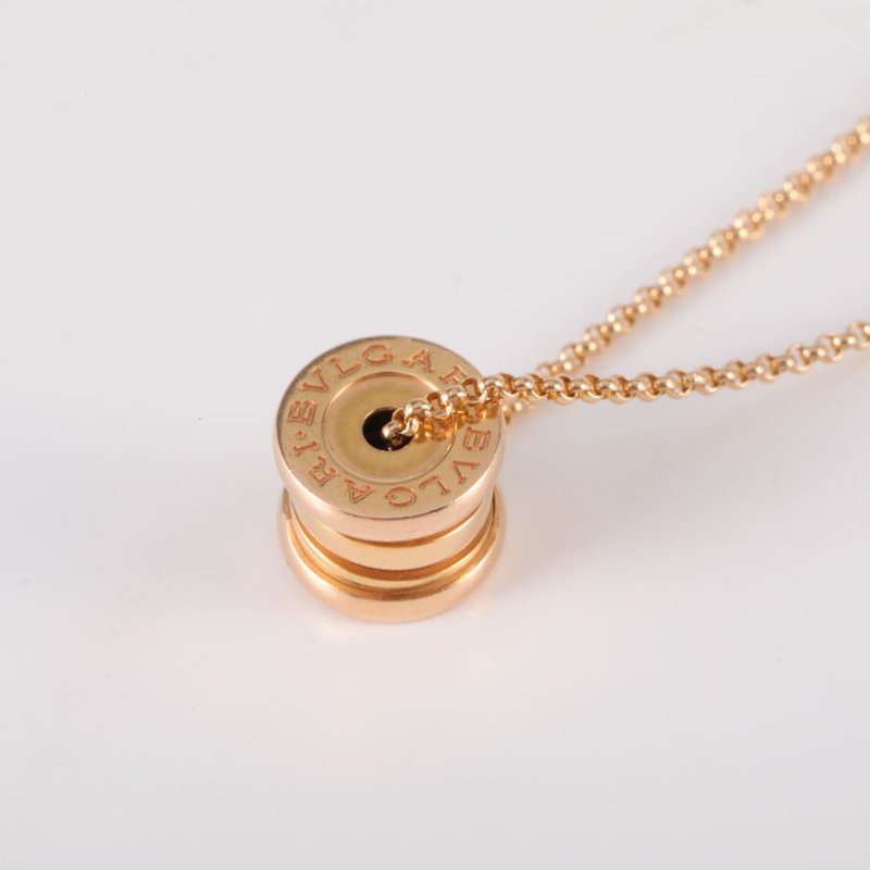 BVLGARI B.ZERO1小蠻腰項鏈18K玫瑰金項鏈玫瑰金項鍊-2