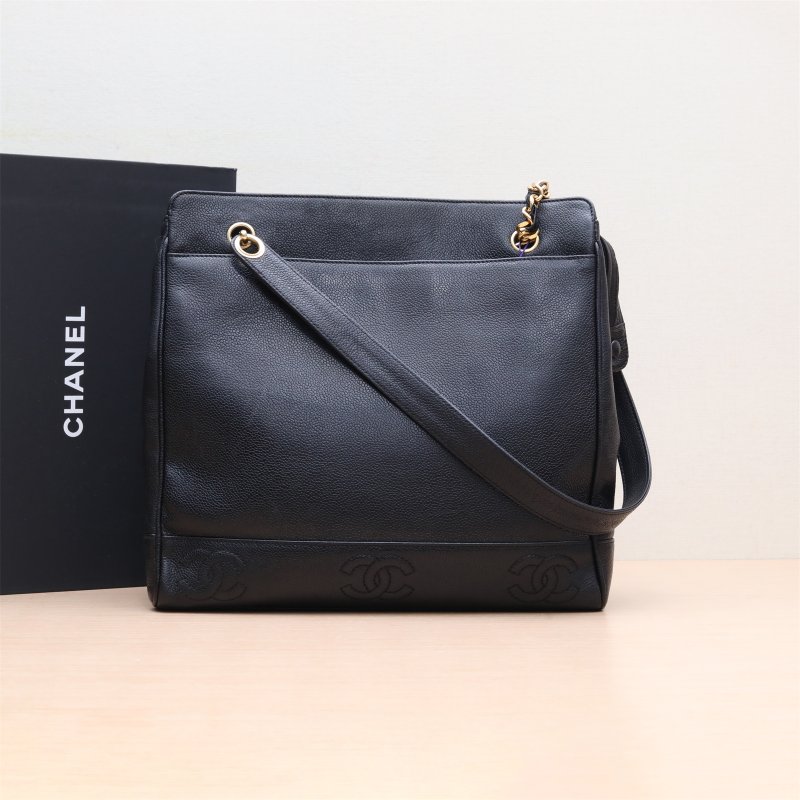 二手 黑金牛暗纹標誌奶粉包 黑色 蓋頭皮革C 3開 金扣-0