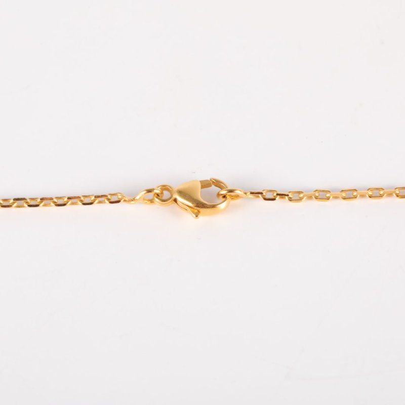 HERMES POPH項鏈Mini合金項鏈金色黑色項鍊-4