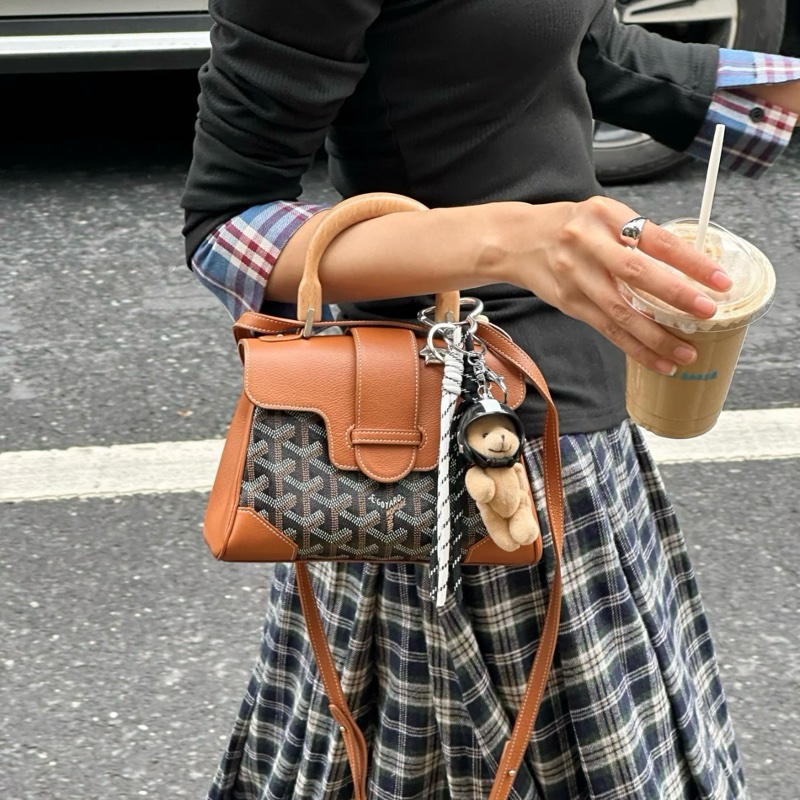 Goyard戈雅 mini saigon木柄西貢包-8