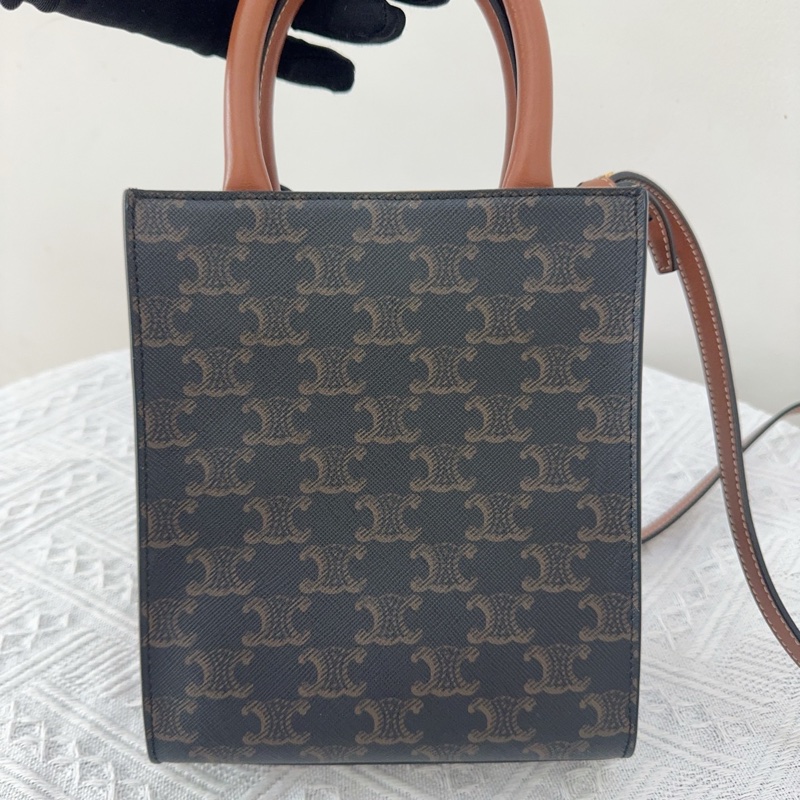 好成色 Celine瑟琳老花琴譜mini 手提單肩斜跨包 21年編碼-1