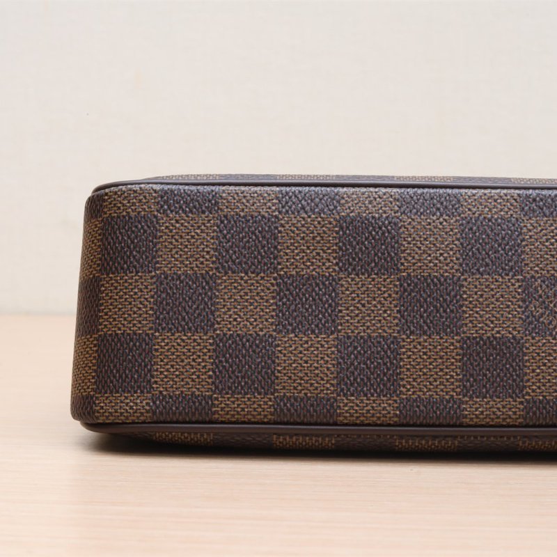 二手 Mercedes腋下包 棕色棋盤格 PVC-2