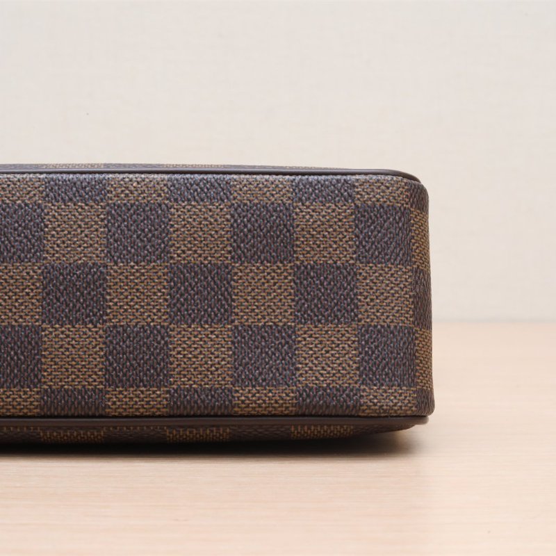 二手 Mercedes腋下包 棕色棋盤格 PVC-3