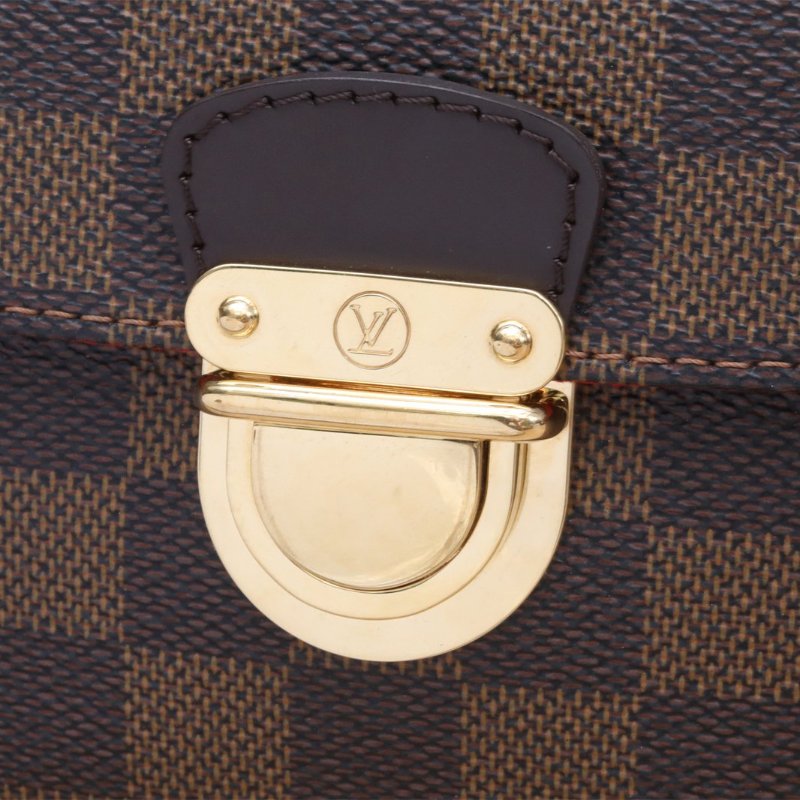 二手 Mercedes腋下包 棕色棋盤格 PVC-4