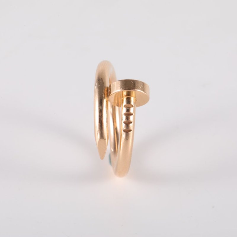 Cartier JUSTEUNCLOU釘子戒指18k18K玫瑰金50玫瑰金戒指-1