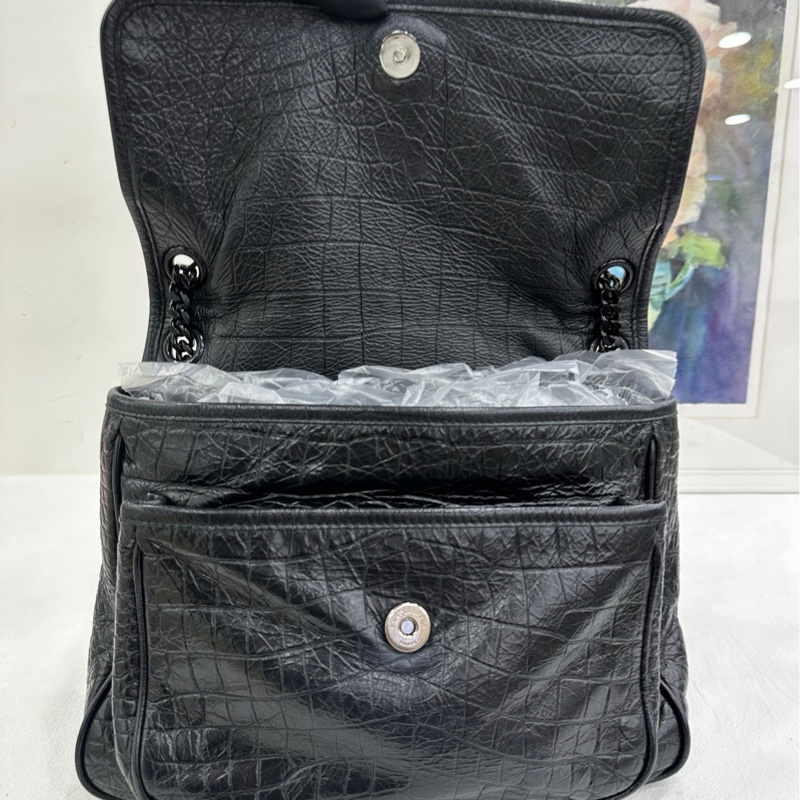 YSL 聖羅蘭 NIKI 單肩斜背包，19年，中號，黑色 2020年票-7