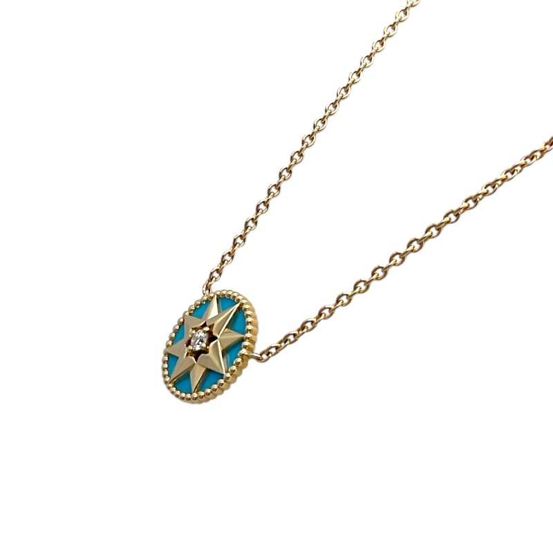 Dior 迪奧 Rose des Vents 18K 黃金 鑽石 項鏈-3