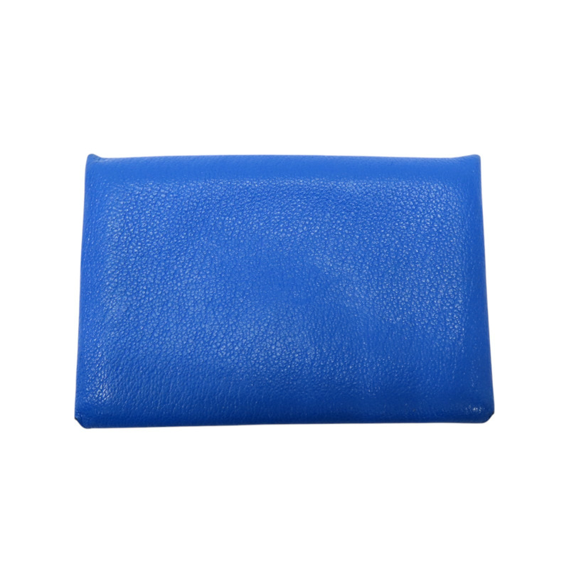 藍色 Chevre皮革 Calvi 卡夾 名片夾 B刻-1